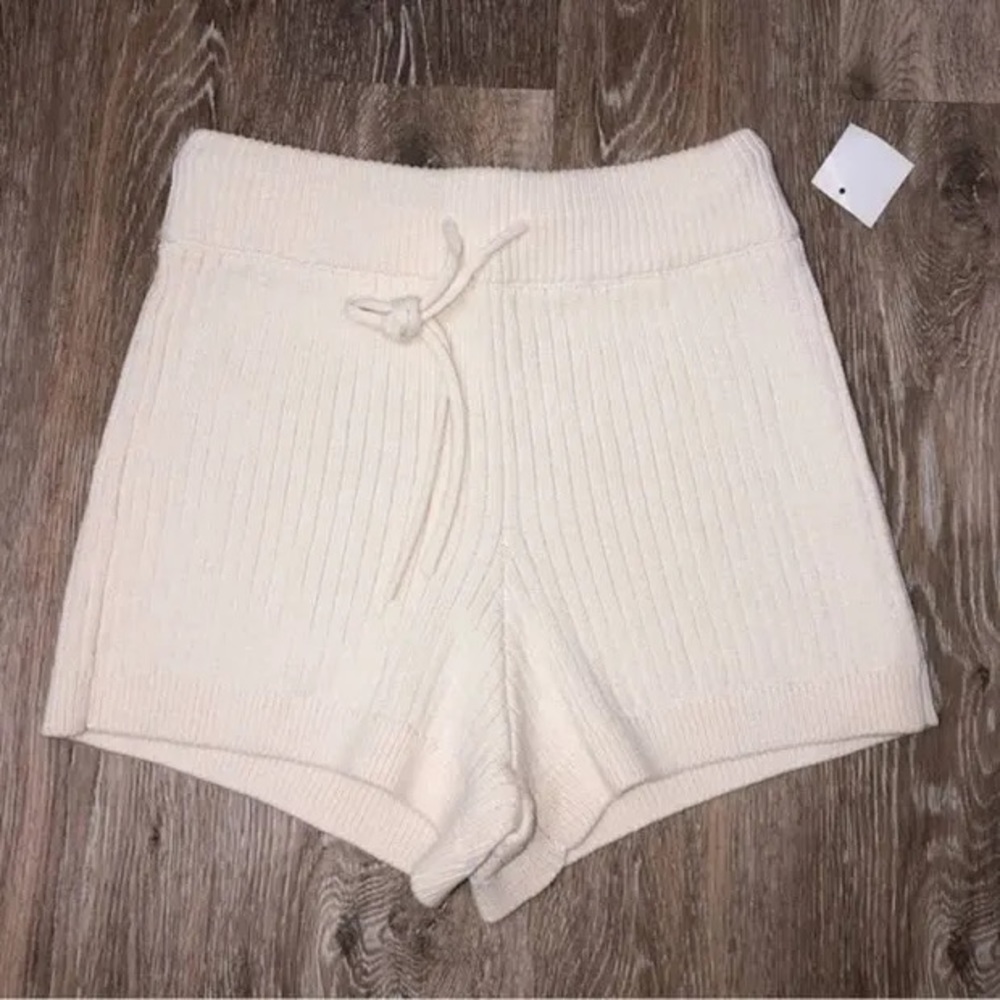 REFORMATION Ribbed Shorts with Drawstring - Picture 3 of 3